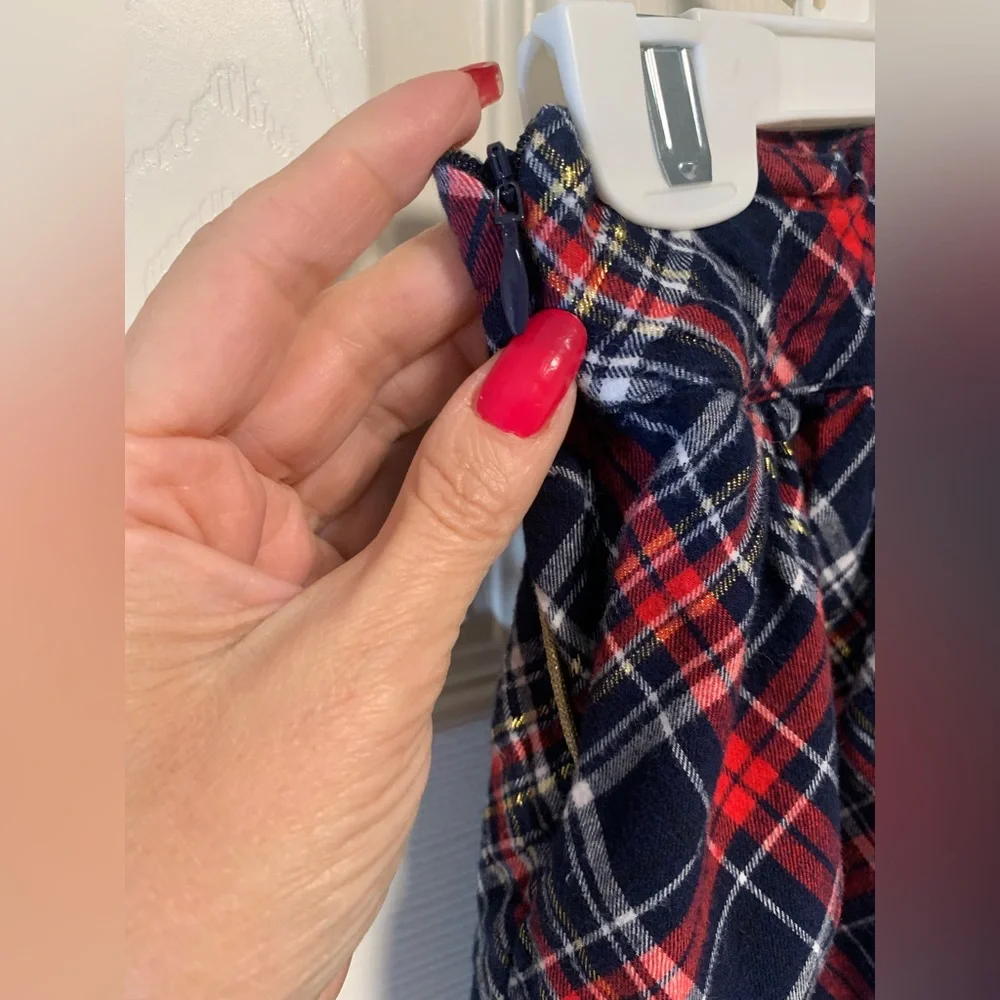 Gymboree Girls Plaid Holiday Skirt